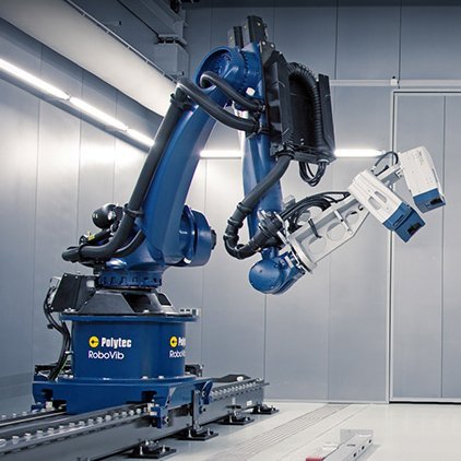 RoboVib® with 3D laser Doppler vibrometer