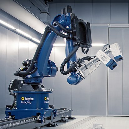 RoboVib® with 3D laser Doppler vibrometer