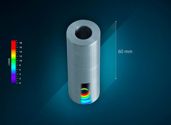 measurements at the base of drilled holes