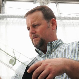 Rodrigo Krugner, United States Department of Agriculture (USDA), in the greenhouse
