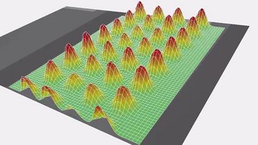 Deflection shape of cMUT transducer array, University of Alberta Deflection shape of cMUT transducer array, University of Alberta
