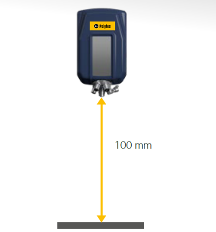 Sensor head of CSI Coherence Scanning Interferometer moving during scanning procedure