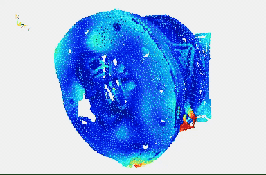 Figure 8b: ODS at 9.8 kHz